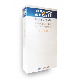 Algostéril mèche plate hémostatique et cicatrisante - 40 cm