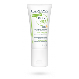 Sébium Global Cover soin intense purifiant haute couvrance Bioderma - Tube 30 ml