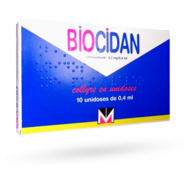 Biocidan collyre en unidoses - Boite de 10 unidoses