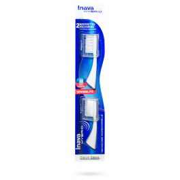Inava Hybrid brossettes recharges Sensibilité brins coniques - 2 têtes Inava Hybrid