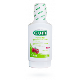 Gum Activital bain de bouche fluoré - Flacon 300 ml menthe fraîche
