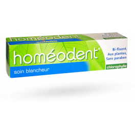 Homéodent soin blancheur bi-fluoré chlorophylle Boiron - Tube 75 ml