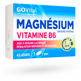 Magnésium Vitamine B6 GOVital fatigue passagère - 45 comprimés