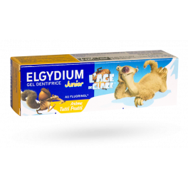 Elgydium Junior gel dentifrice l'âge de glace - Arôme tutti frutti 50 ml