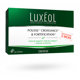 Luxéol Cheveux pousse, croissance et fortification - 90 gélules