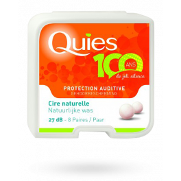 Boules Quies à la cire naturelle - 8 paires de protection auditive