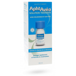 Aphtavéa solution acide hyaluronique et aloé vera - Flacon 120 ml