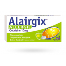 Alairgix Allergie Cétirizine 10 mg 