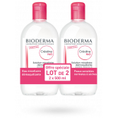 Créaline H2O solution micellaire démaquillante Bioderma - Lot de 2 x 500 ml