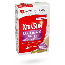 XtraSlim capteur 3 en 1 Xtra Fort Forté Pharma - Programme 15 jours 60 gélules