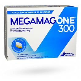 Megamag One 300 fatigue émotionnelle et physique - 45 comprimés