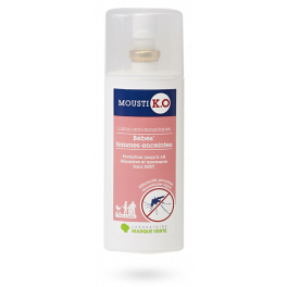 Mousti K.O lotion anti-moustiques bébés femmes enceintes - Spray 100 ml