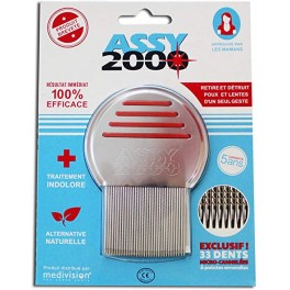 Assy 2000 peigne anti-poux et lentes - Medivision