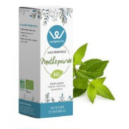 Huile essentielle Menthe poivrée BIO 10 ml - Wellpharma