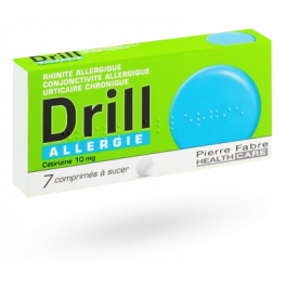 Drill Allergie Cétirizine 10 mg - 7 comprimés à sucer