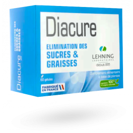 Diacure Lehning élimination des sucres et graisses - 60 gélules