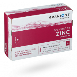 Granions de Zinc traitement acné - 30 ampoules