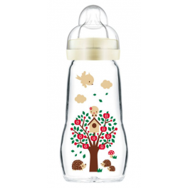 Biberon en verre premium MAM dès 2 mois débit 2 - 260 ml