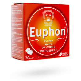 Euphon pastille maux de gorge et enrouement - 70 pastilles à sucer