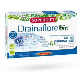 Drainaflore Bio détox Super Diet - Boite de 20 ampoules