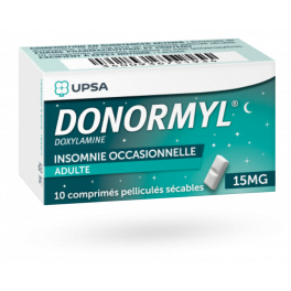 Donormyl 15 mg doxylamine - Boite de 10 comprimés