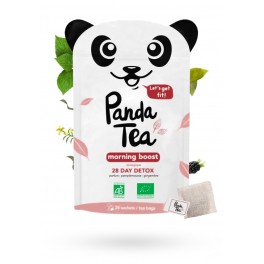 Panda Tea Morning boost infusions BIO détox - 28 sachets goût pamplemousse gingembre