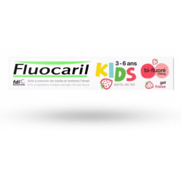 Fluocaril Kids gel dentifrice goût fraise 3-6 ans - Tube 50 ml
