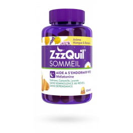 ZzzQuil Sommeil mélatonine - 60 gummies mangue banane