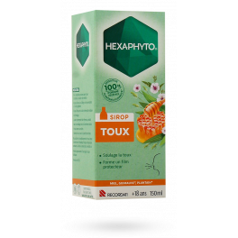 Hexaphyto sirop contre la toux grasse ou sèche - 150 ml