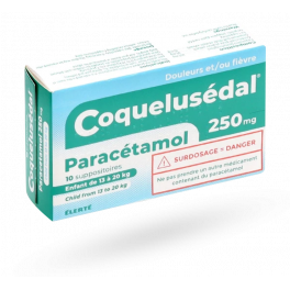 Coquelusédal paracétamol 250 mg enfant - 10 suppositoires