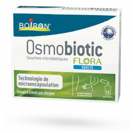 Osmobiotic Flora adulte Boiron souches microbiotiques - 12 sachets