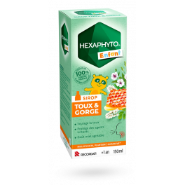 Hexaphyto enfant sirop toux sèche et grasse - Flacon 150 ml