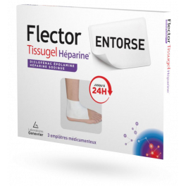 Flector Tissugel Héparine entorse - 3 emplâtres