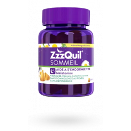 ZzzQuil Sommeil mélatonine - 30 gommes à mâcher mangue banane