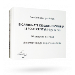 Bicarbonate de sodium 1,4 % Cooper - 10 ampoules 10 ml