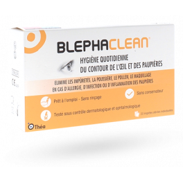 Blephaclean hygiène contour de l'oeil et paupières - 20 lingettes stériles