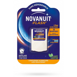 Novanuit Flash 1,9 mg mélatonine - 20 films orodispersibles goût menthe