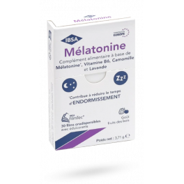 Mélatonine 1 mg FilmTec IBSA - 30 films orodispersibles fruits des bois