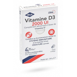 Vitamine D3 2000 UI FilmTec IBSA - 30 films orodispersibles orange