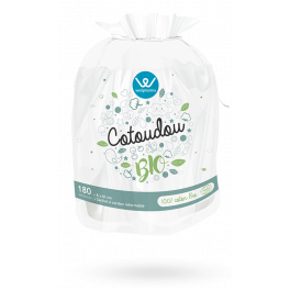 Les Cotoudou BIO Wellpharma coton BIO - 180 rectangles