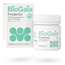 Biogaïa Prodentis pastilles probiotiques bucco-dentaires - 30 pastilles pomme