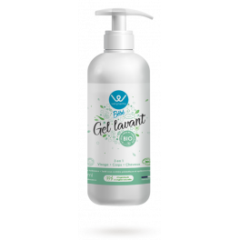 Gel lavant bébé Aloe vera & Calendula BIO Wellpharma - Flacon pompe 500 ml
