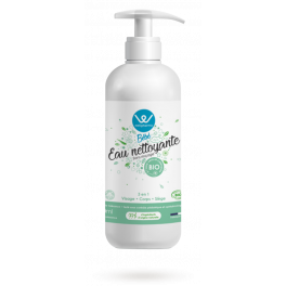 Eau nettoyante bébé Aloe vera & Calendula BIO Wellpharma - Flacon pompe 500 ml
