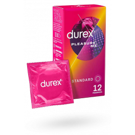 Durex Pleasure Me préservatifs perlés nervurés stimulants - 12 préservatifs
