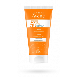 Crème solaire visage très haute protection SPF 50+ Avène - Tube 50 ml