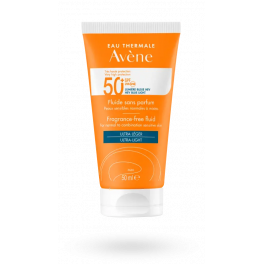 Fluide solaire Avène sans parfum très haute protection SPF 50+ - Tube 50 ml