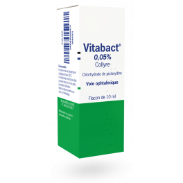Vitabact collyre 0,05 % Chlorhydrate de picloxydine - 10 ml