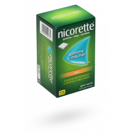 Nicorette 4 mg fruits - 105 gommes à mâcher sans sucre