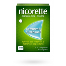 Nicorette Microtab 2 mg - 100 comprimés