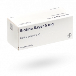 Biotine Bayer 5 mg vitamine H - 60 comprimés